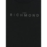 John Richmond T-Shirt Girocollo tinta unita con Logo Nero per Bambino RBA25009TSX NERO JOHN RICHMOND 