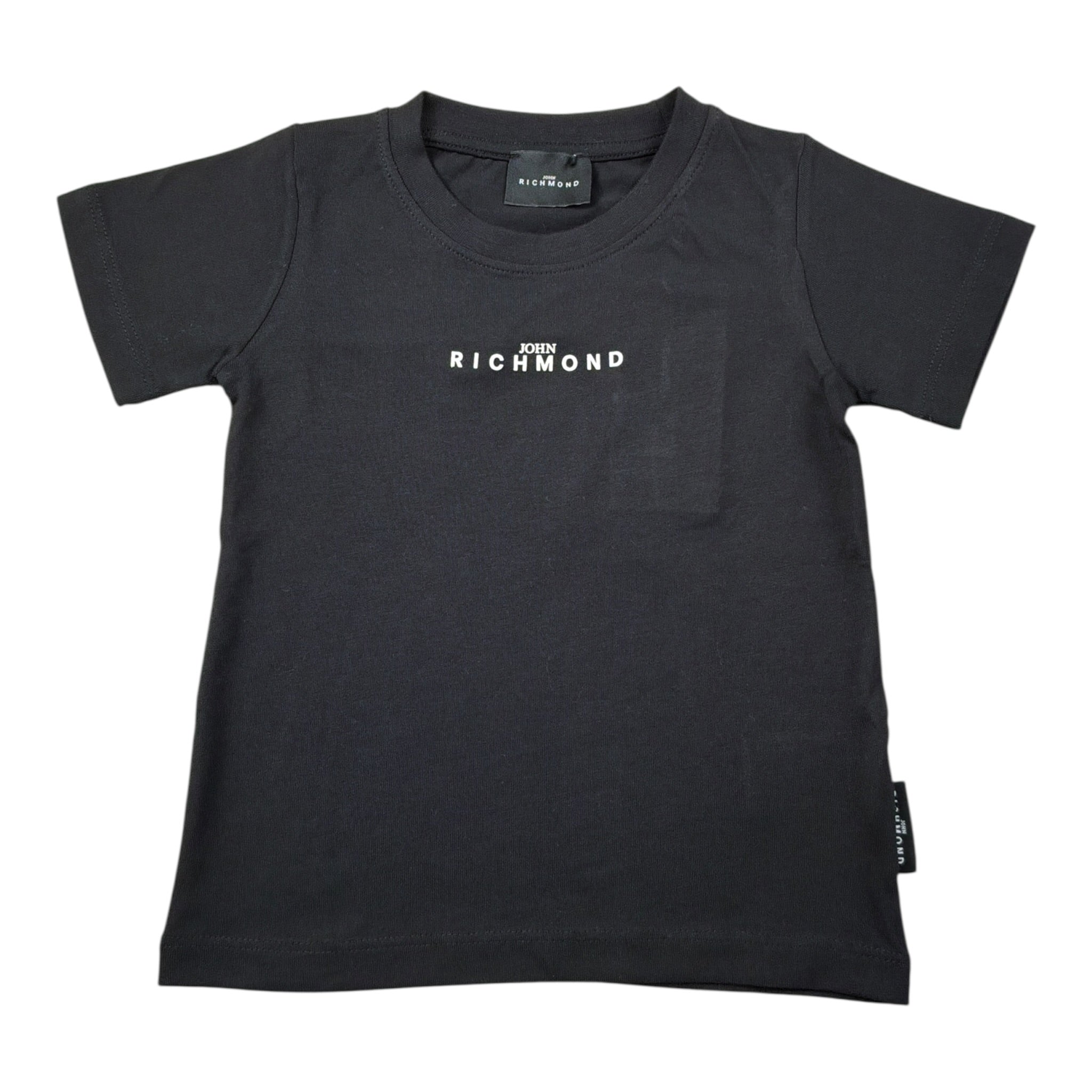 John Richmond T-Shirt tinta unita con Stampa Nero per Neonato RBA25010TSX NERO JOHN RICHMOND 