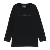 John Richmond Shirt tinta unita con Stampa Nero per Bambino RBA25016TSXX NERO JOHN RICHMOND 