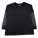 John Richmond Shirt tinta unita con Stampa Nero per Bambino RBA25037TS NERO JOHN RICHMOND 
