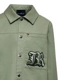 John Richmond Camicia Manica Lunga tinta unita Verde per Bambino RBA25056CA VERDE JOHN RICHMOND 
