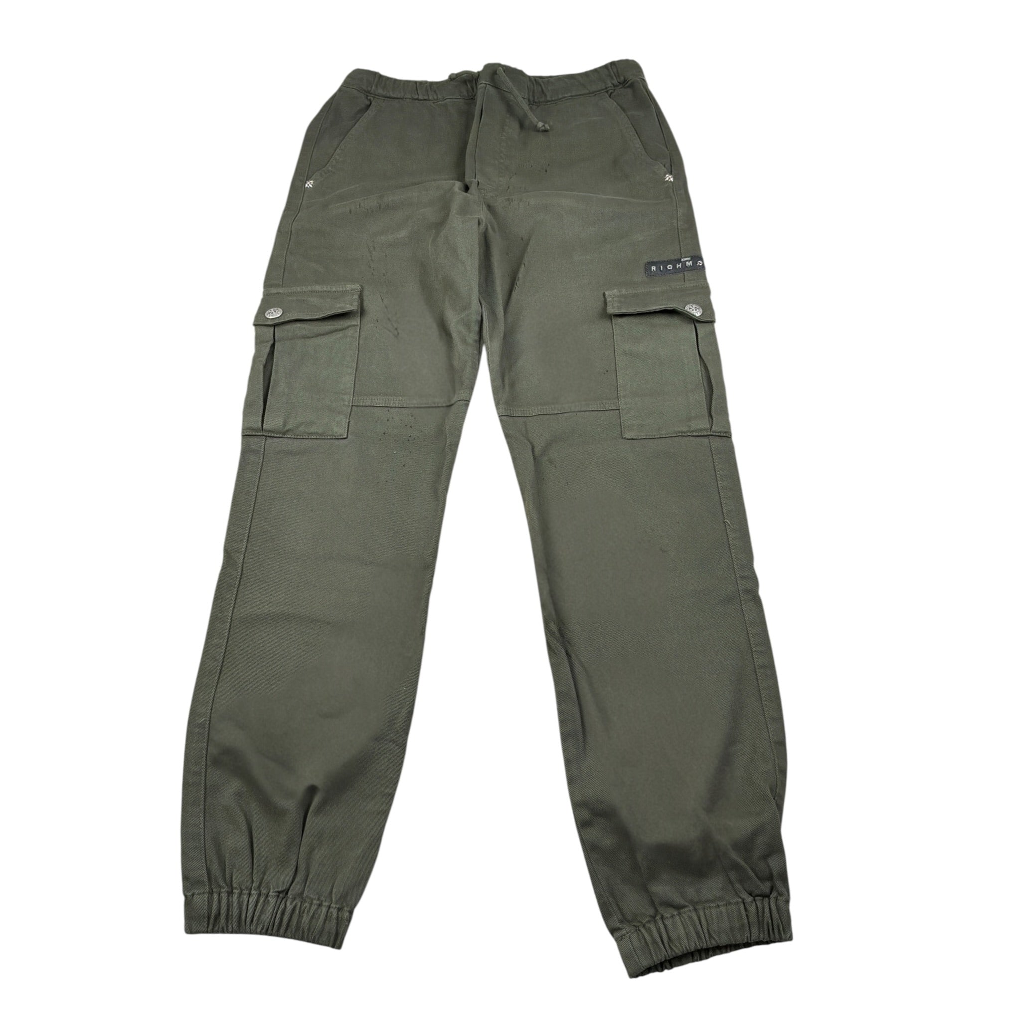 John Richmond Jeans tinta unita con Elastico In Vita Verde per Bambino RBA25090PAJ VERDE JOHN RICHMOND 