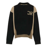 John Richmond Maglia Bicolore con Logo Nero per Neonato RBA25101MA NERO JOHN RICHMOND 