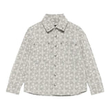 John Richmond Camicia tinta unita Logata Grigio per Bambino RBA25133CA GRIGIO JOHN RICHMOND 