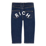John Richmond Jeans tinta unita con Logo Blu per Neonato RBA25226JEN BLU JOHN RICHMOND 