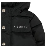John Richmond Giubbino tinta unita con Zip E Cappuccio Nero per Bambino RBA25233PIXXXJ NERO JOHN RICHMOND 