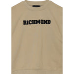 John Richmond Felpa tinta unita Girocollo con Stampa Beige per Neonato RBA25236FENX BEIGE JOHN RICHMOND 