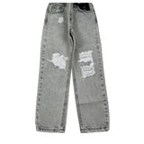 John Richmond Jeans tinta unita con Strappi Grigio per Bambino RBA25240JE GRIGIO JOHN RICHMOND 