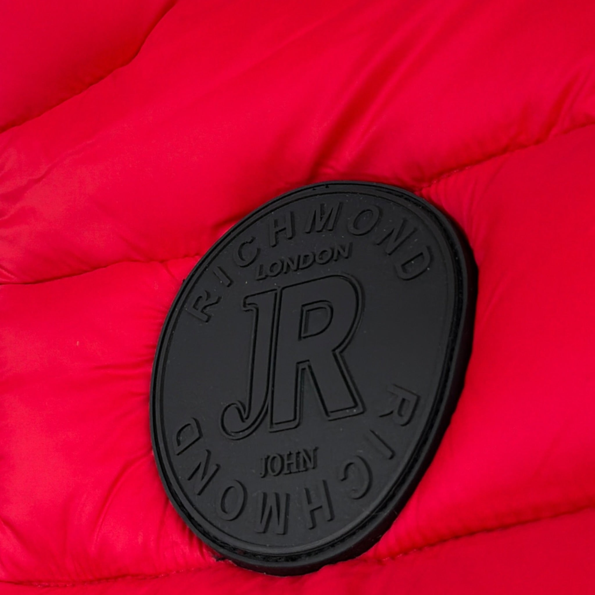 John Richmond Giubbino tinta unita con Zip E Logo Rosso per Bambino RBA26014PI ROSSO JOHN RICHMOND 
