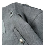 John Richmond Giubbino tinta unita con Zip Grigio per Bambino RBA26057GB GRIGIO JOHN RICHMOND 