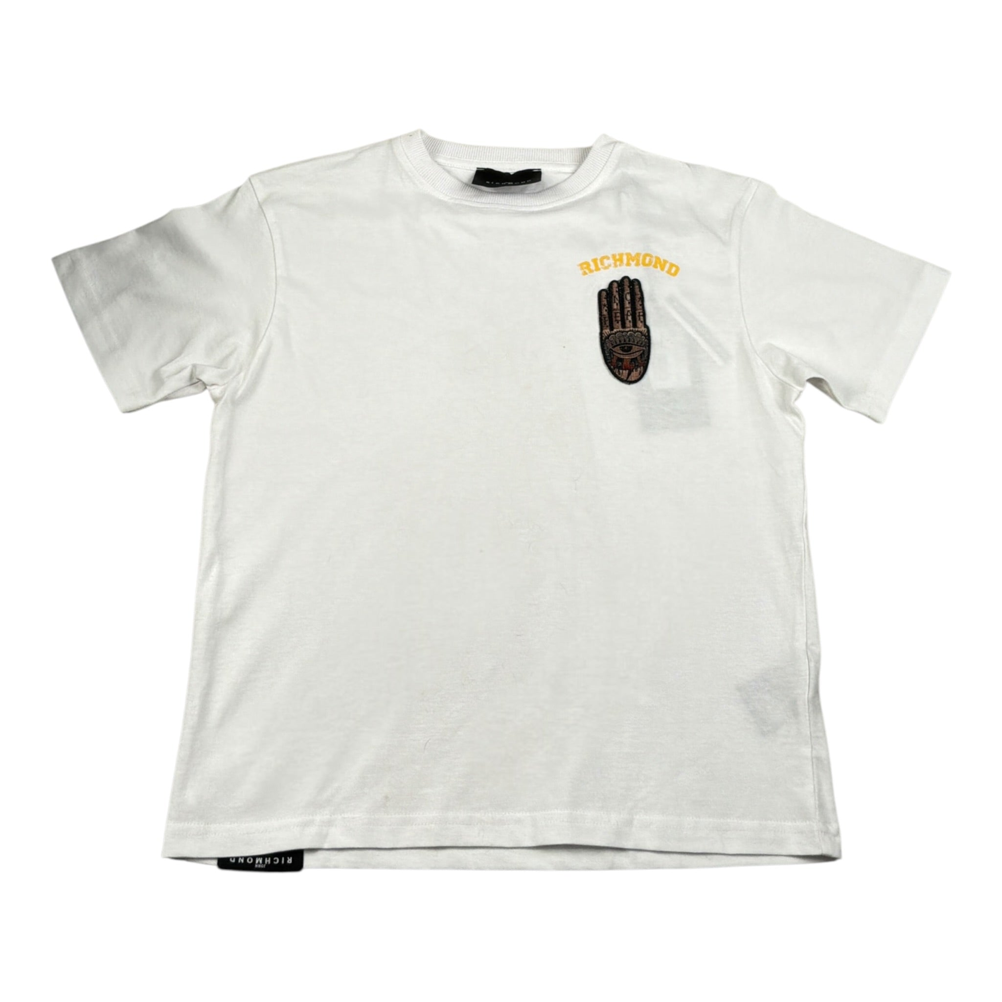 John Richmond T-Shirt tinta unita con Stampa Bianco per Bambino RBA26066TS BIANCO JOHN RICHMOND 