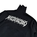 John Richmond Maglia tinta unita Collo Alto con Stampa Nero per Bambino RBA26076LU NERO JOHN RICHMOND 