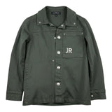 John Richmond Camicia In Denim tinta unita con Logo Verde per Bambino RBA26079CA VERDE JOHN RICHMOND 