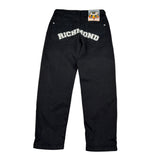 John Richmond Pantalone tinta unita con Girovita Regolabile Nero per Bambino RBA26094JE NERO JOHN RICHMOND 