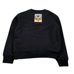 John Richmond Felpa tinta unita con Stampa Nero per Bambina RBA26152FE NERO JOHN RICHMOND 