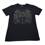 John Richmond T-Shirt Girocollo tinta unita Brillantinato Nero per Bambina RBA26159TS NERO JOHN RICHMOND 