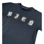 John Richmond T-Shirt tinta unita con Stampa Nero per Bambino RBA26173TS NERO JOHN RICHMOND 