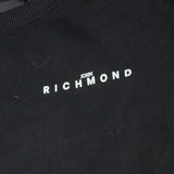 John Richmond Felpa Girocollo tinta unita con Stampa Nero per Bambino RBA26176FE NERO JOHN RICHMOND 