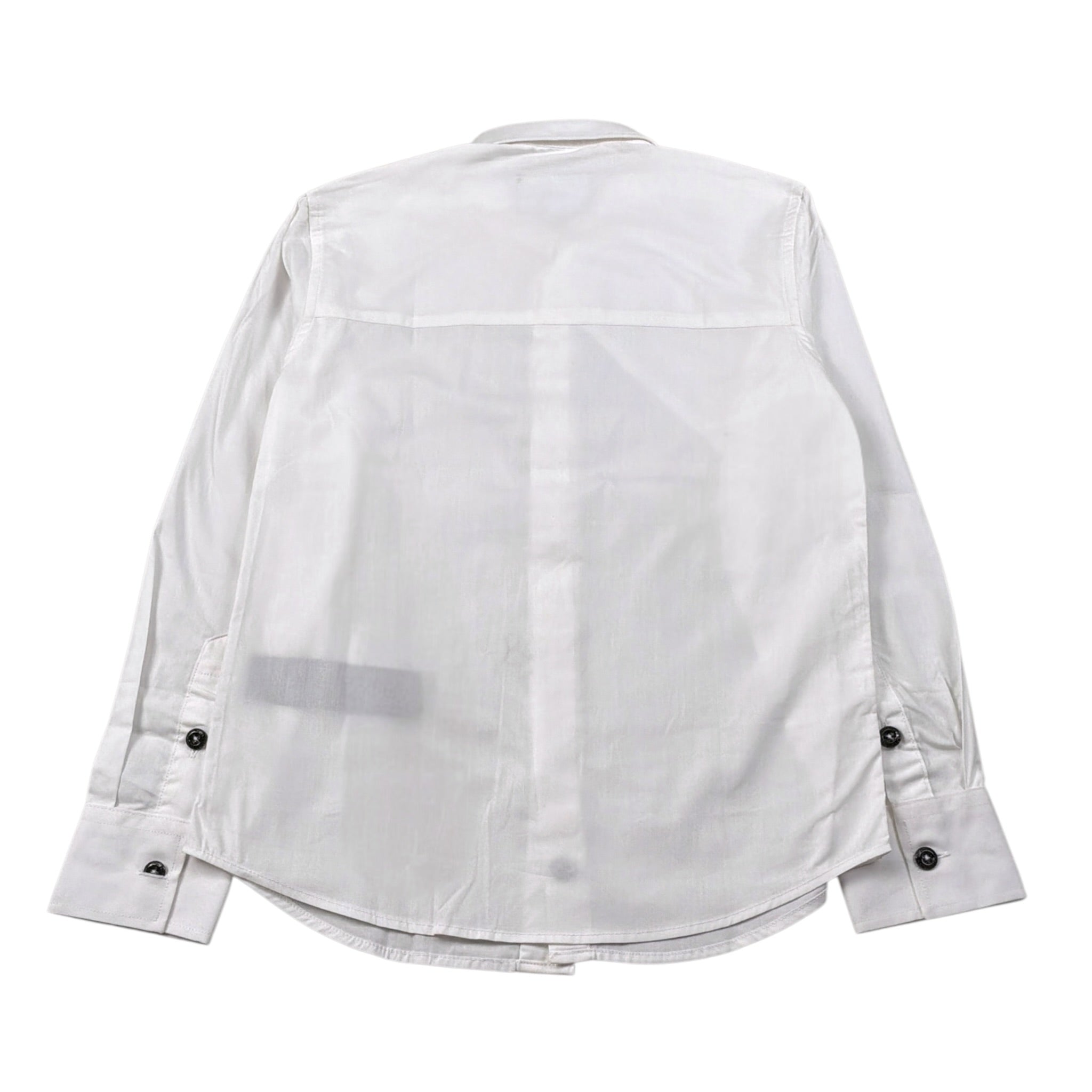 John Richmond Camicia Manica Lunga tinta unita con Logo Bianco per Bambino RBP23139CA BIANCO JOHN RICHMOND 
