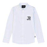 John Richmond Camicia tinta unita con Stampa Bianco per Bambino RBP25028CAX BIANCO JOHN RICHMOND 