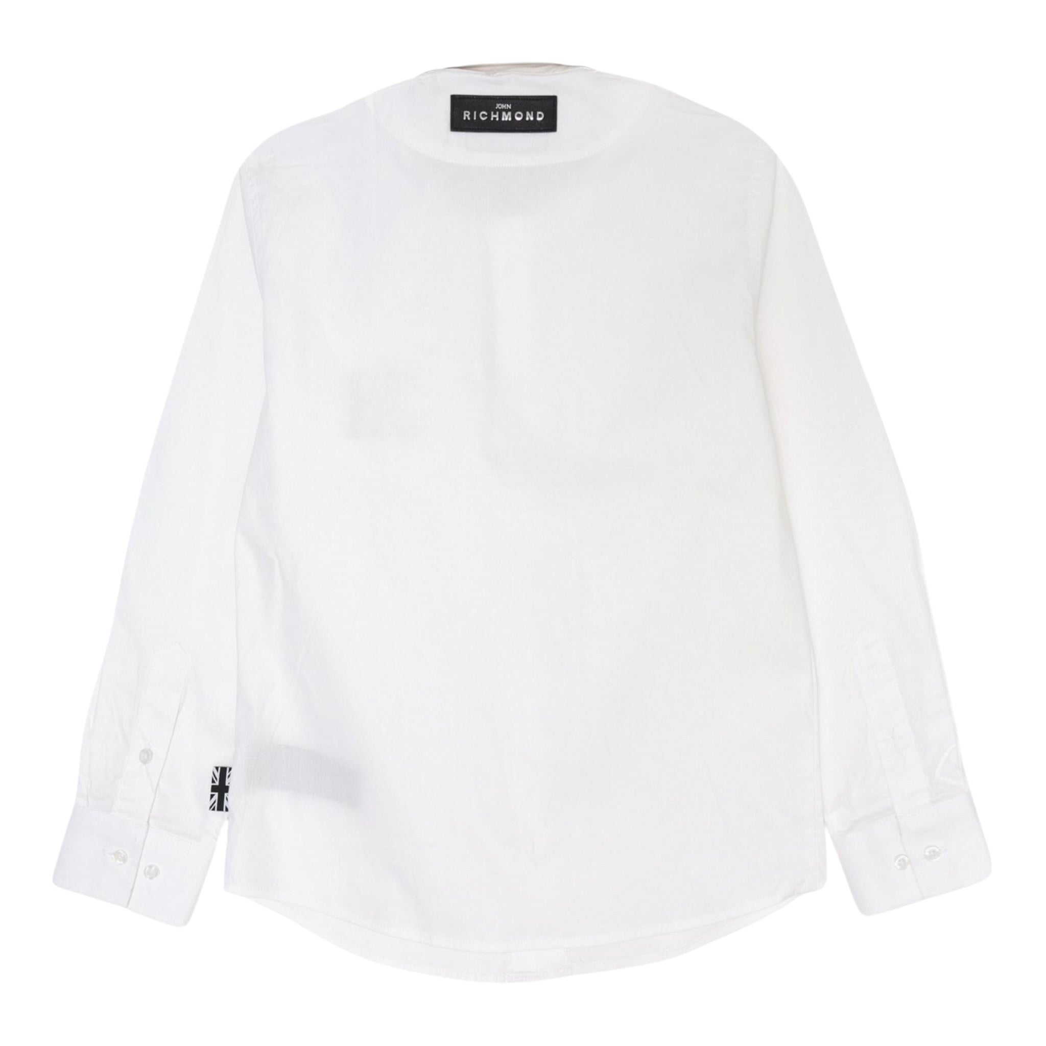John Richmond Camicia tinta unita con Stampa Bianco per Bambino RBP25028CAX BIANCO JOHN RICHMOND 