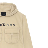 John Richmond Felpa con Cappuccio tinta unita con Tasconi Beige per Bambino RBP25135FE EIGE JOHN RICHMOND 