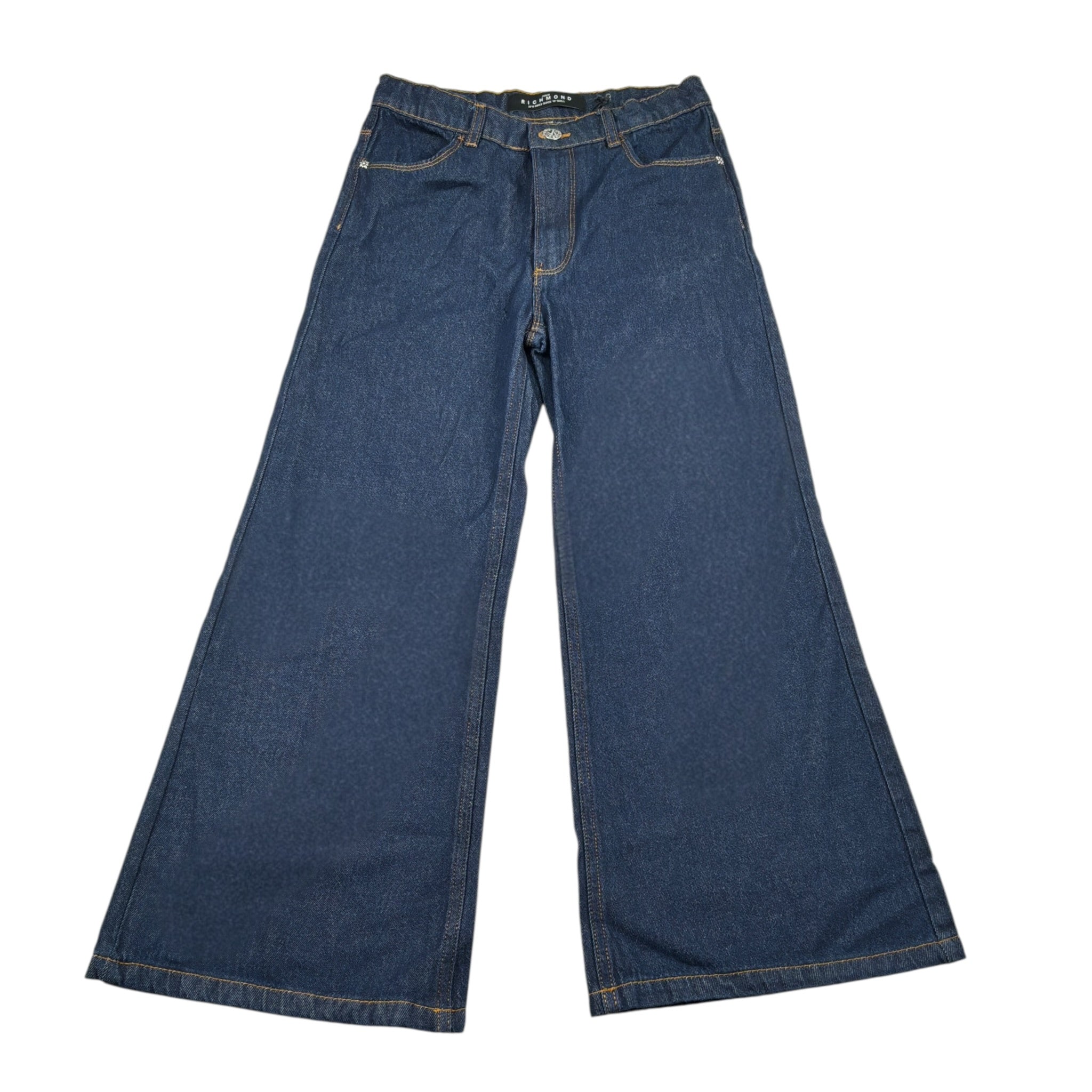 John Richmond Jeans tinta unita Modello Palazzo Blu per Bambina RGA25021JE BLU JOHN RICHMOND 