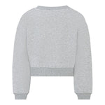 John Richmond Felpa Chiusa Girocollo tinta unita con Stampa Grigio per Bambina RGA25034FE GRIGIO JOHN RICHMOND 