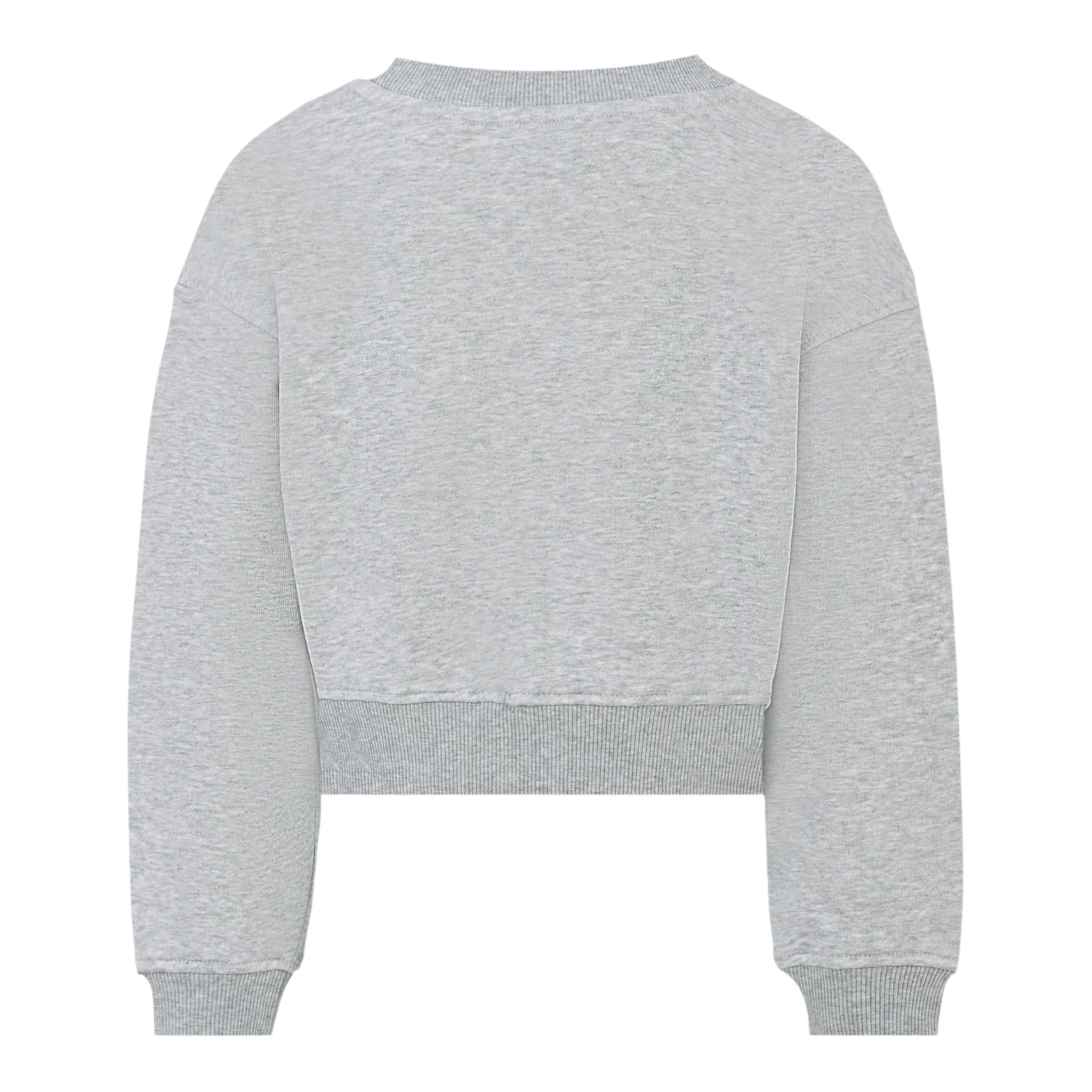 John Richmond Felpa Chiusa Girocollo tinta unita con Stampa Grigio per Bambina RGA25034FE GRIGIO JOHN RICHMOND 