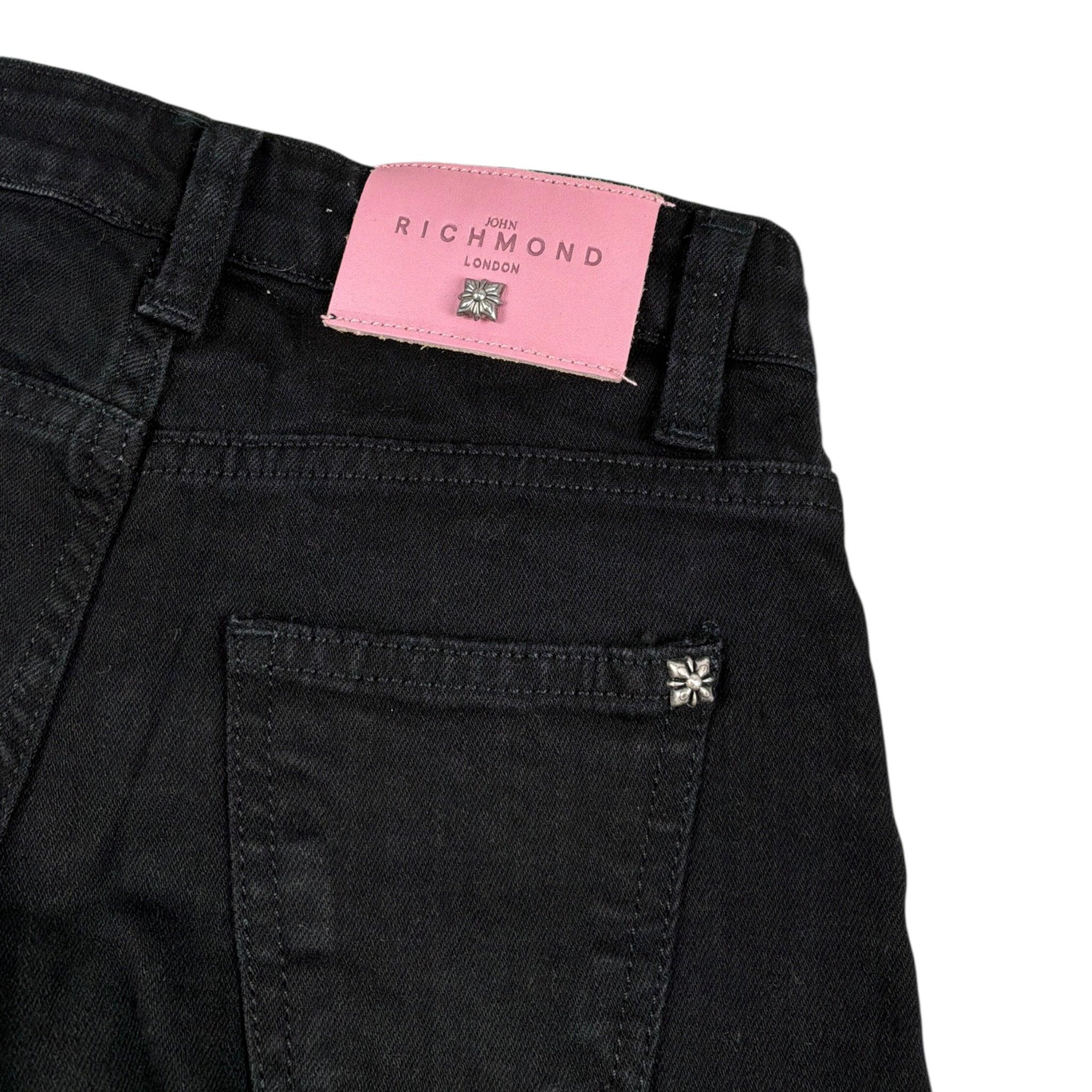 John Richmond Jeans tinta unita Modello Palazzo Nero per Bambina RGA25097JE NERO JOHN RICHMOND 