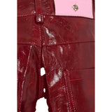 John Richmond Short tinta unita In Ecopelle Bordeaux per Bambina RGA25098SHJ BORDEAUX JOHN RICHMOND 
