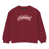 John Richmond Felpa Chiusa Girocollo tinta unita con Logo Bordeaux per Bambina RGA2510FE BORDEAUX JOHN RICHMOND 