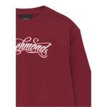 John Richmond Felpa Chiusa Girocollo tinta unita con Logo Bordeaux per Bambina RGA2510FE BORDEAUX JOHN RICHMOND 