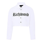 John Richmond Camicia Manica Lunga Itnta Unita Modello Crop Bianco per Bambina RGA25116CAJ BIANCO JOHN RICHMOND 