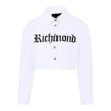 John Richmond Camicia Manica Lunga Itnta Unita Modello Crop Bianco per Bambina RGA25116CAJ BIANCO JOHN RICHMOND 