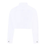 John Richmond Camicia Manica Lunga Itnta Unita Modello Crop Bianco per Bambina RGA25116CAJ BIANCO JOHN RICHMOND 