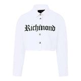 John Richmond Camicia Manica Lunga Itnta Unita Modello Crop Bianco per Bambina RGA25116CAX BIANCO JOHN RICHMOND 