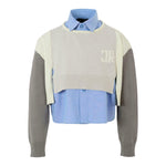 John Richmond Maglia Manica Lunga con Finta Camicia Multicolor per Bambina RGA25172MA MULTICOLOR JOHN RICHMOND 