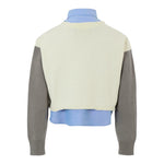 John Richmond Maglia Manica Lunga con Finta Camicia Multicolor per Bambina RGA25172MA MULTICOLOR JOHN RICHMOND 
