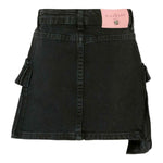 John Richmond Gonna In Denim tinta unita Nero per Bambina RGA25218GO NERO JOHN RICHMOND 