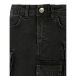 John Richmond Gonna In Denim tinta unita Nero per Bambina RGA25218GOX NERO JOHN RICHMOND 
