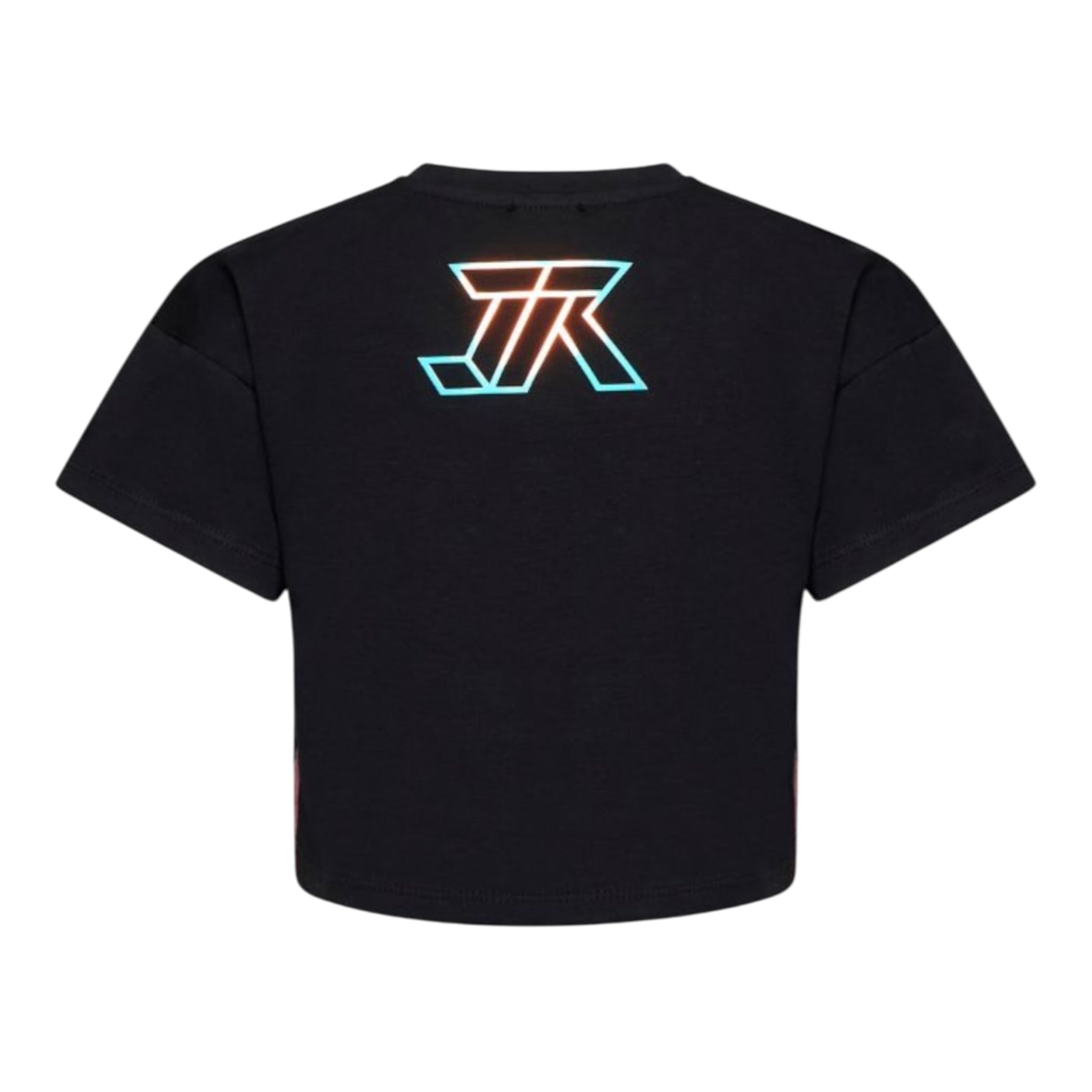 John Richmond T-Shirt tinta unita con Stampa Nero per Bambina RGA25224TS NERO JOHN RICHMOND 