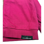 John Richmond Felpa con Zip E Cappuccio tinta unita Fuxia per Bambina RGA2600\FE FUXIA JOHN RICHMOND 