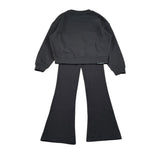 John Richmond Completo tinta unita 2Pz Felpa-Pantalone Nero per Bambina RGA26017CF NERO JOHN RICHMOND 