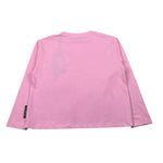 John Richmond Shirt Girocollo tinta unita con Logo Rosa per Bambina RGA26036TS ROSA JOHN RICHMOND 