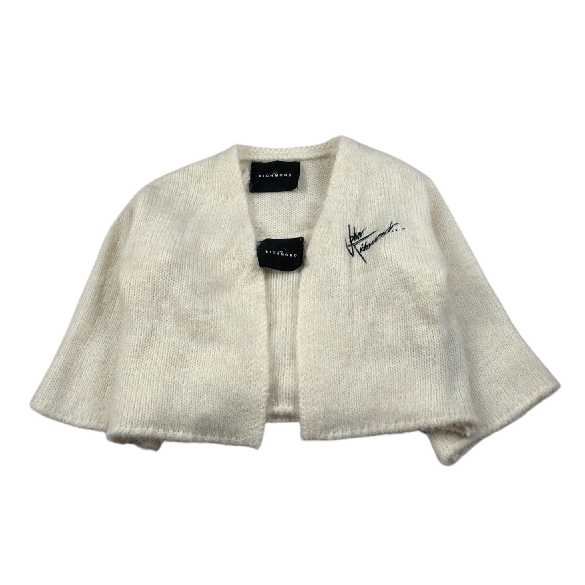 John Richmond Set Cardigan E Top tinta unita Panna per Bambino RGA26040TW PANNA JOHN RICHMOND 