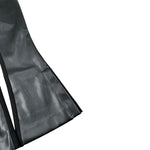 John Richmond Leggins Ecopelle tinta unita Modello A Zampa Nero per Bambina RGA26046LE NERO JOHN RICHMOND 