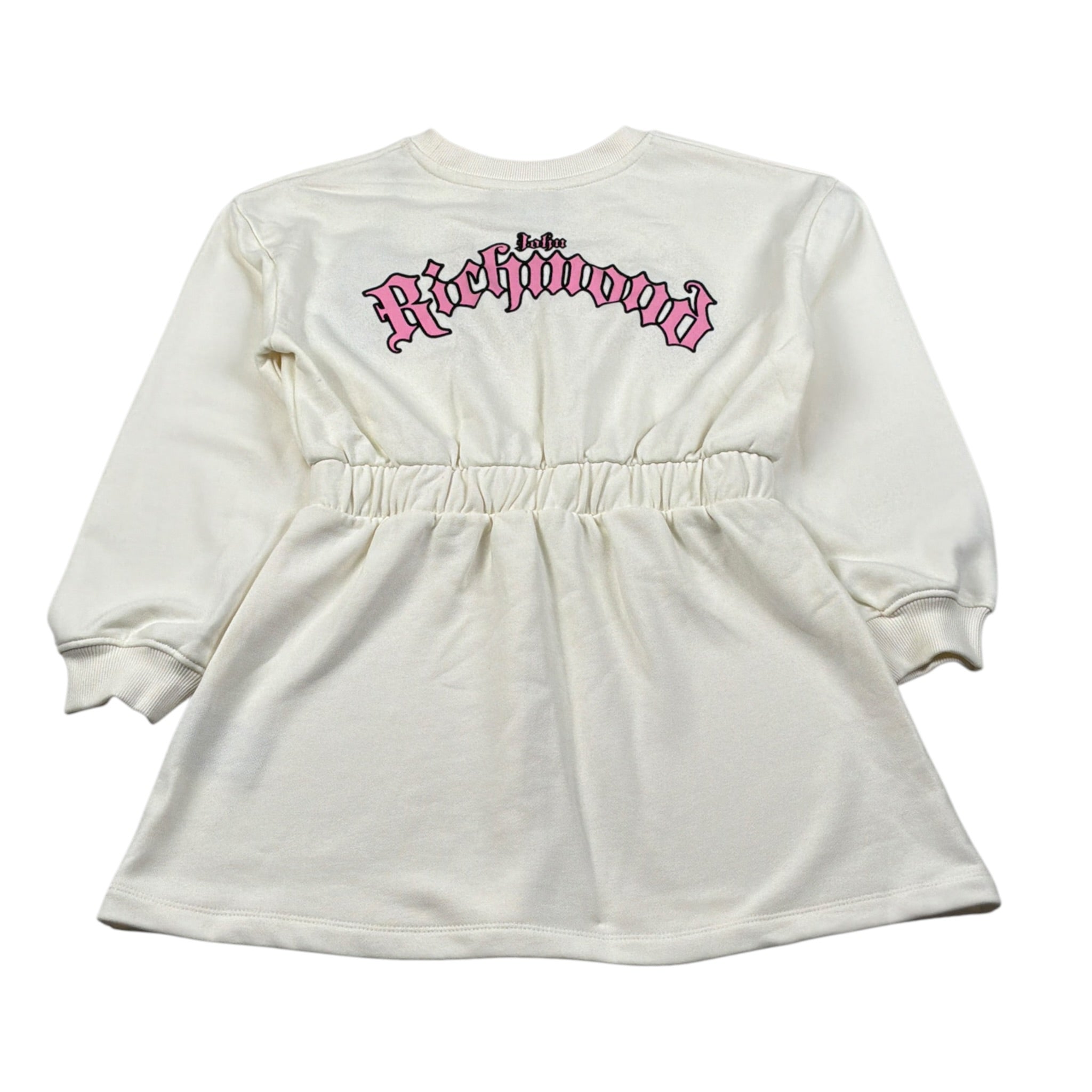 John Richmond Abito Manica Lunga tinta unita con Logo Panna per Bambina RGA26053VE PANNA JOHN RICHMOND 