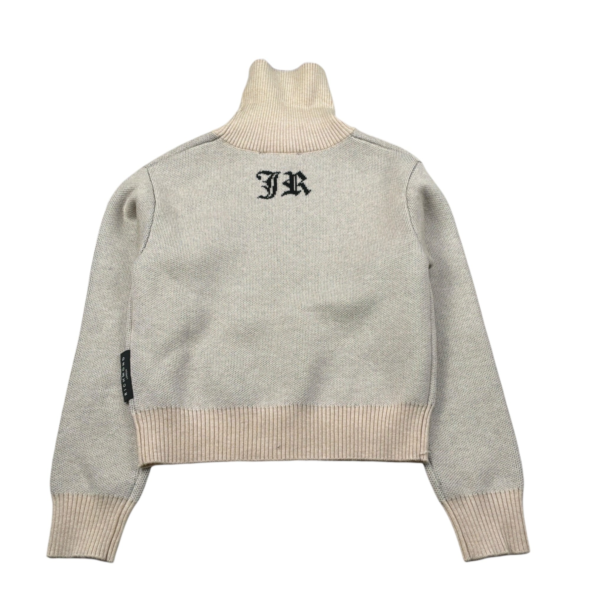 John Richmond Maglia Collo Alto Tint Unita con Stampa Beige per Bambina RGA26068LU BEIGE JOHN RICHMOND 