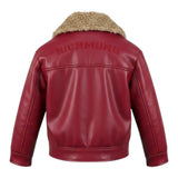 John Richmond Giubbino In Ecopelle con Pelliccia Rosso per Bambina RGA26084MT ROSSO JOHN RICHMOND 